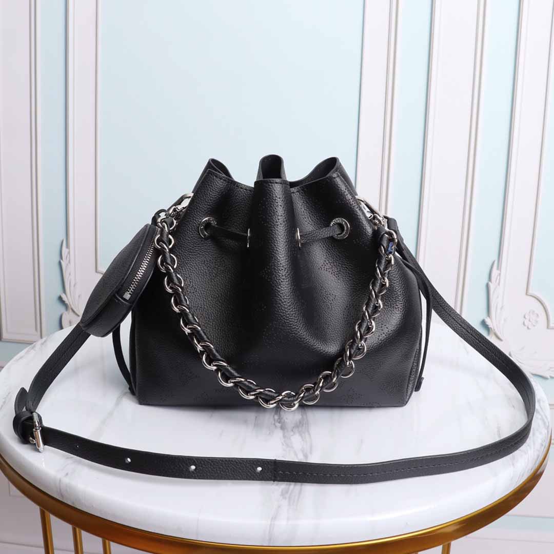 Replica Louis Vuitton Muria M57526 Black/Beige/Pink