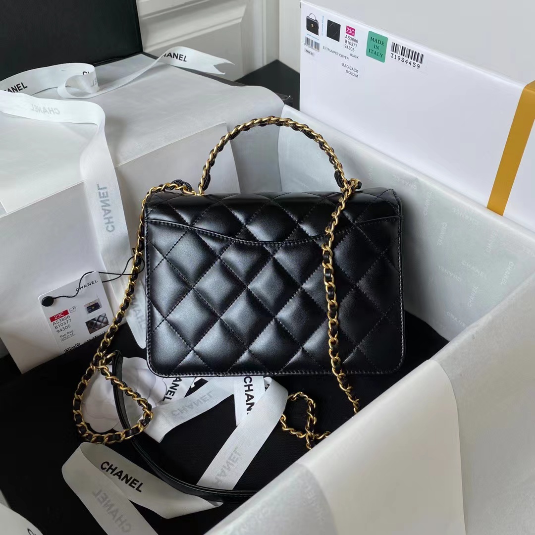 Replica Chanel Mini Flap Bag With Top Handle As3886