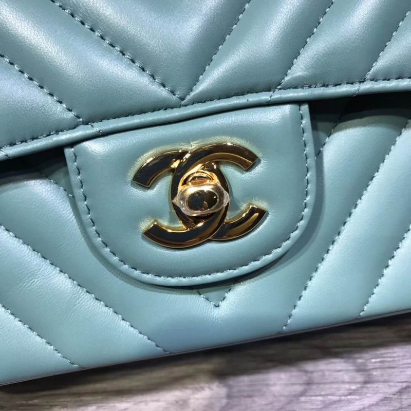 Replica Chanel Chevron Lambskin 20Cm Classic Flap Bag 1116