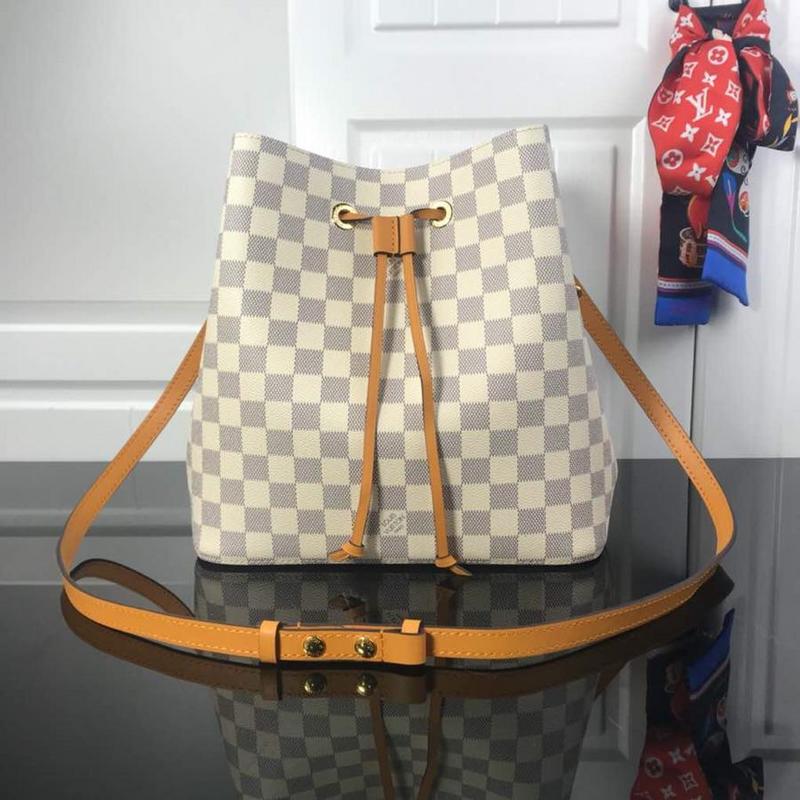 Replica Louis Vuitton Neonoe Mm M44022 White Plaid