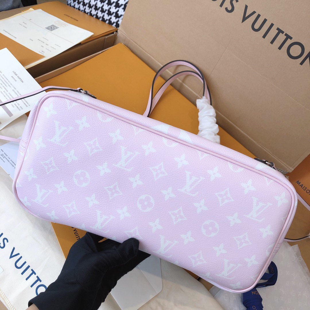 Replica Louis Vuitton Escale Neverfull Mm M45127 Pink/Blue/Red