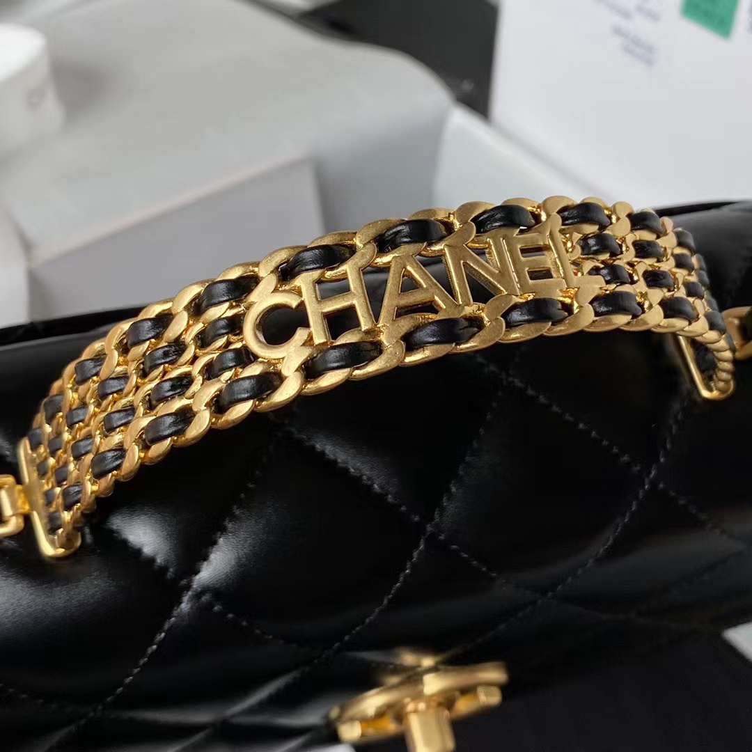 Replica Chanel Mini Flap Bag With Top Handle As3886