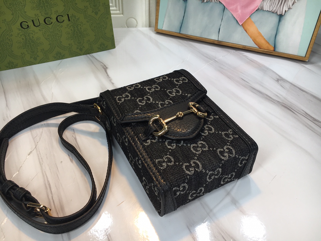 Replica Gucci Double G Horsebit 1955 Mini Bag