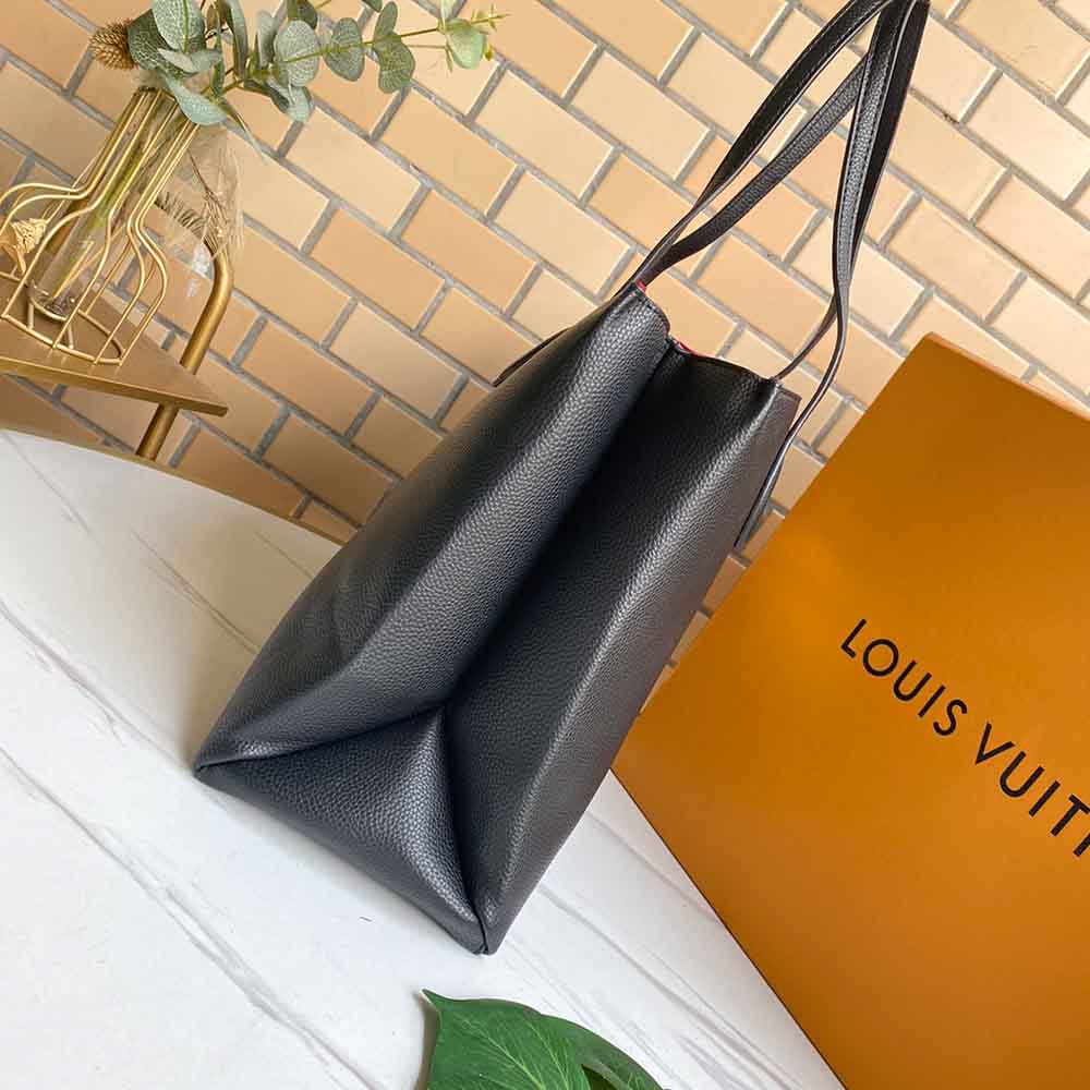 Replica Louis Vuitton Lockme Shopper M57346 Beige/Black/Green