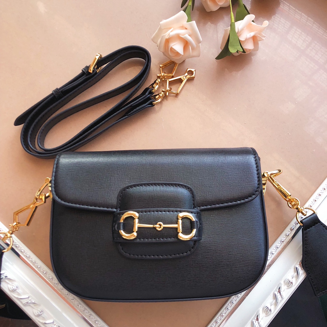 Replica Gucci Horsebit 1955 Mini Bag Brown/Black/White