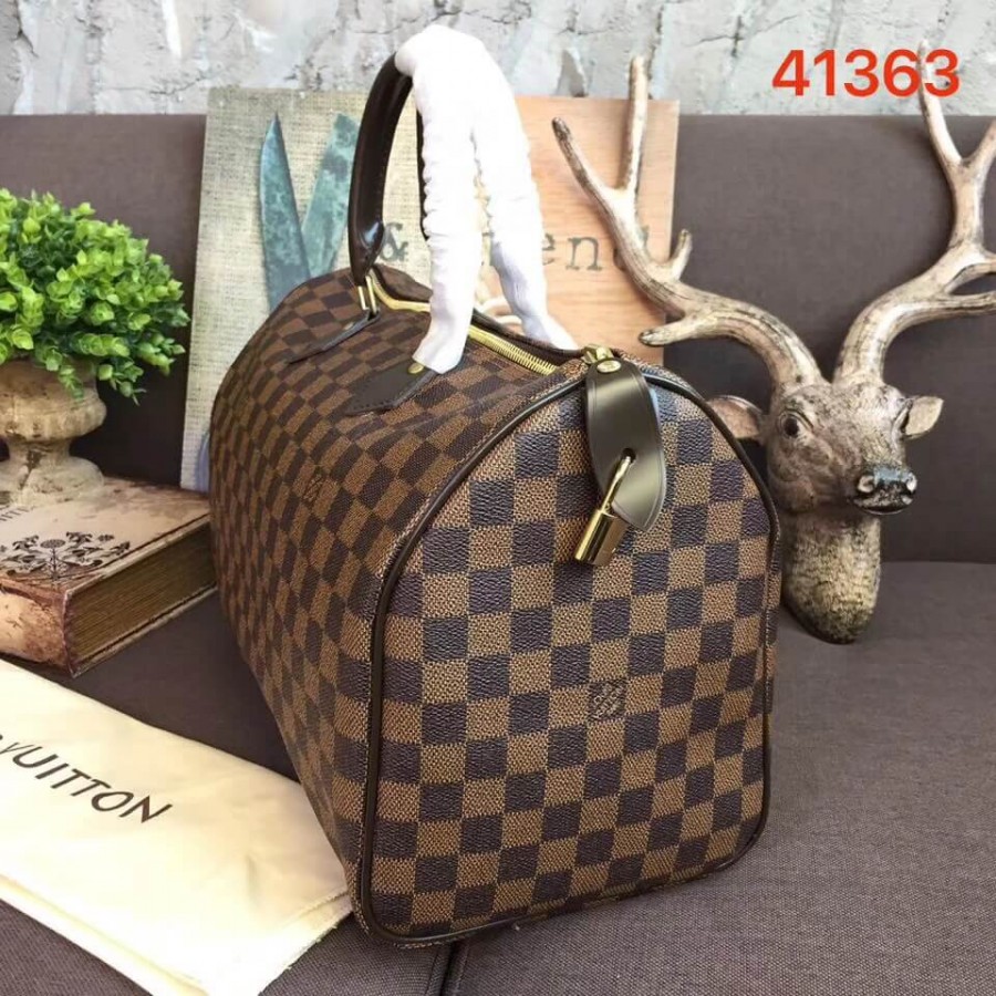 Replica Louis Vuitton Damier Ebene Canvas Speedy 35 N41363