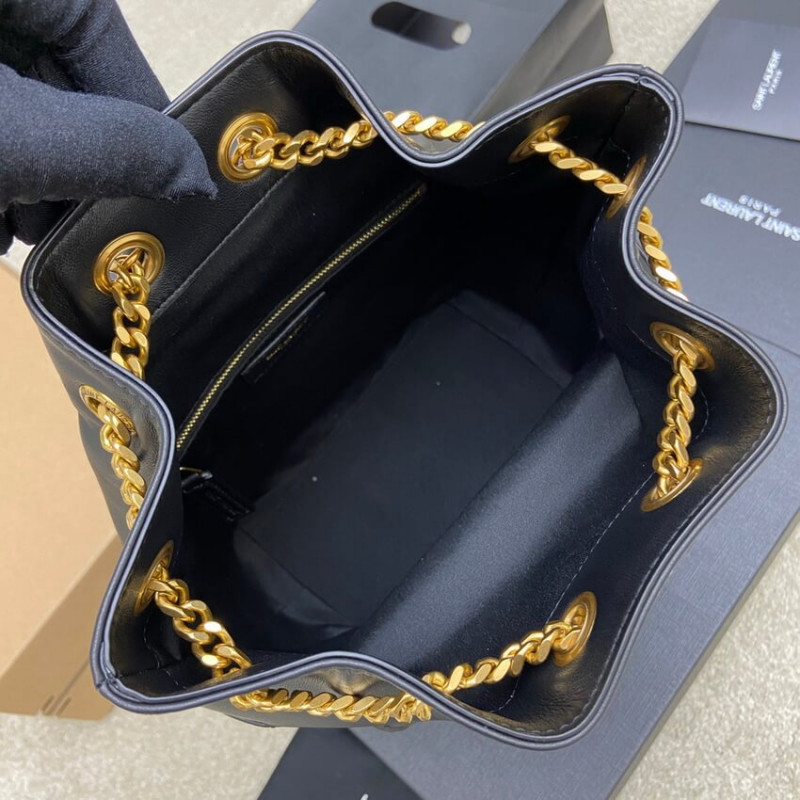 Replica Ysl Saint Laurent Joe Backpack 672609 In Black Lambskin