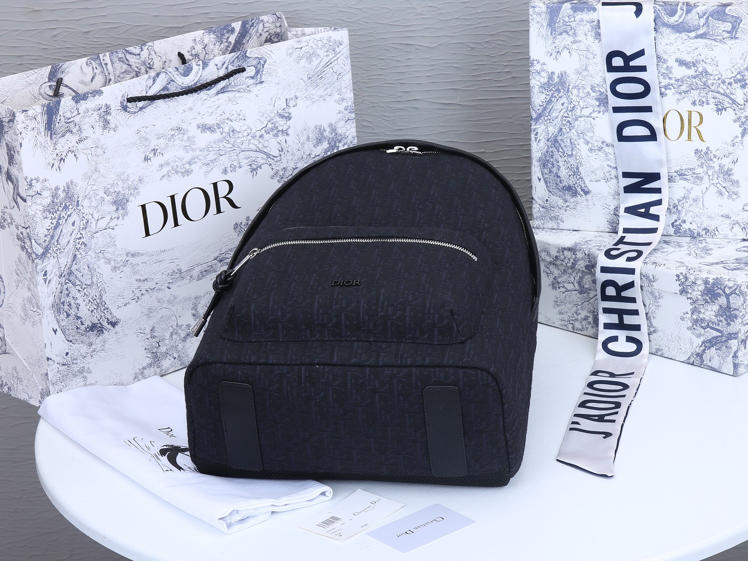 Replica Dior 42Cm Rider Backpack Beige/Blue