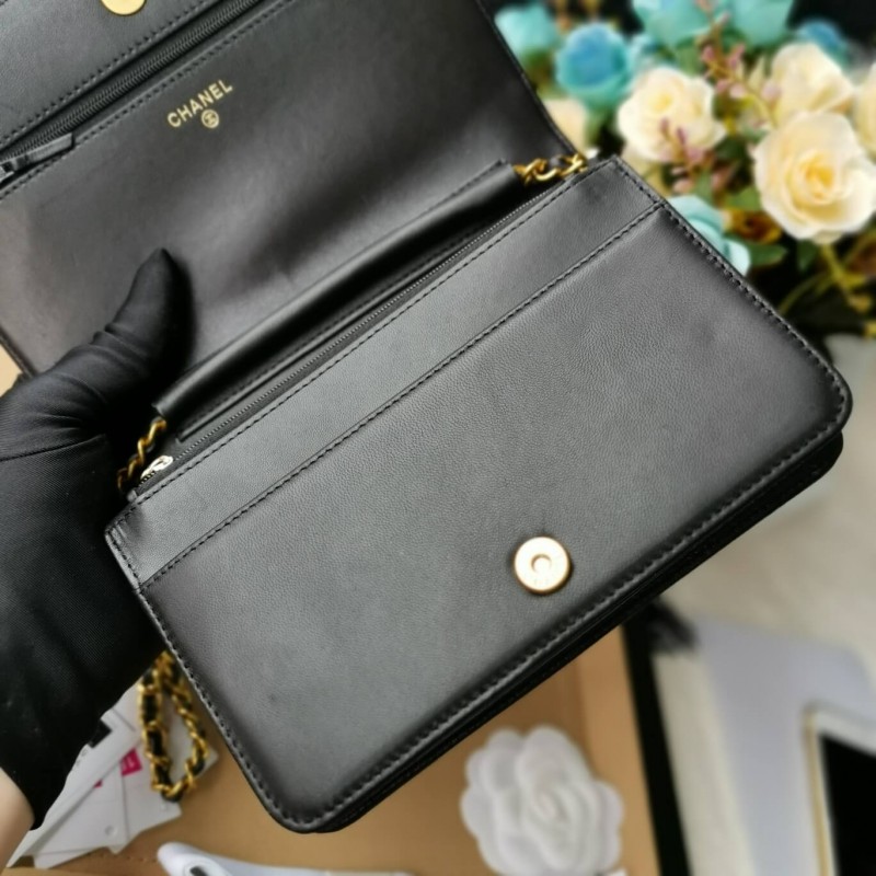 Replica Chanel Lambskin Leboy Woc Chain Bag 80287