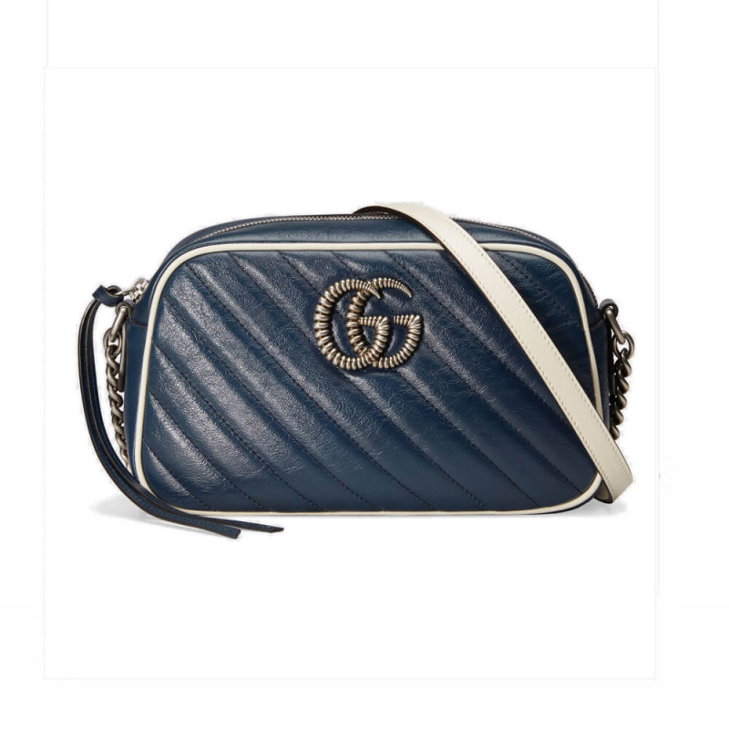 Replica Gucci Gg Marmont Small Shoulder Bag 447632 Blue
