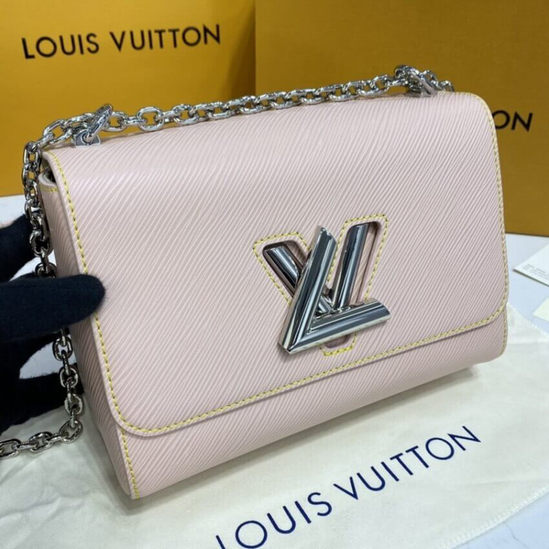 Replica Louis Vuitton Epi Leather Twist Mm M50282 Rose Ballerine