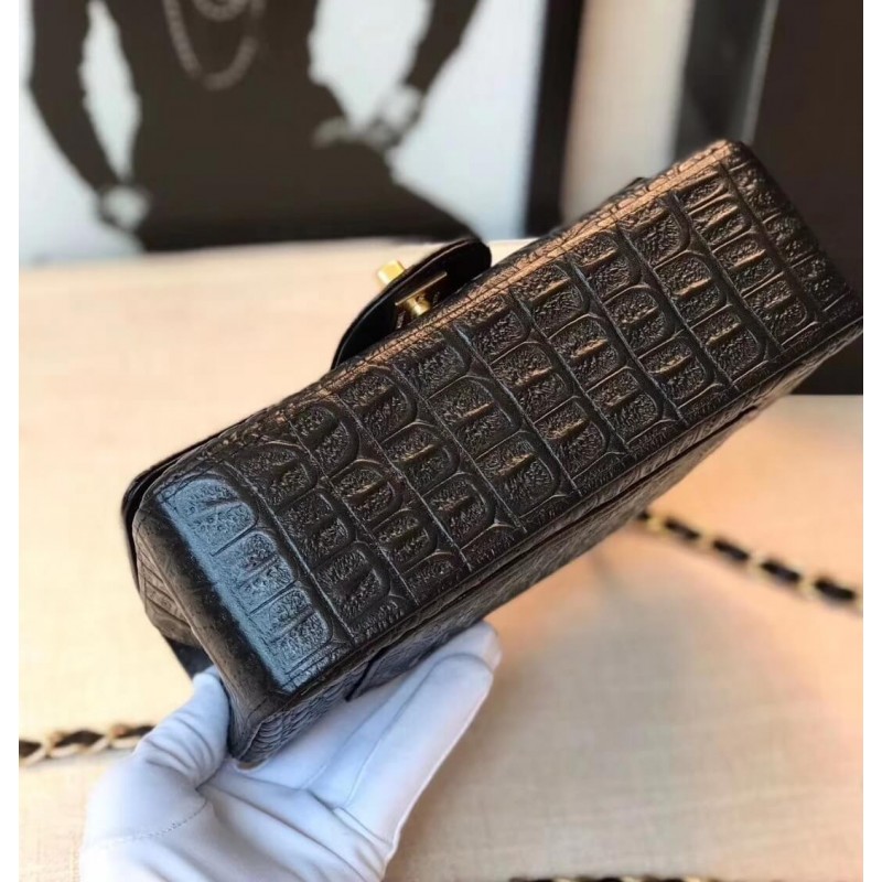 Replica Chanel Alligator Flap Classic Bag 1116