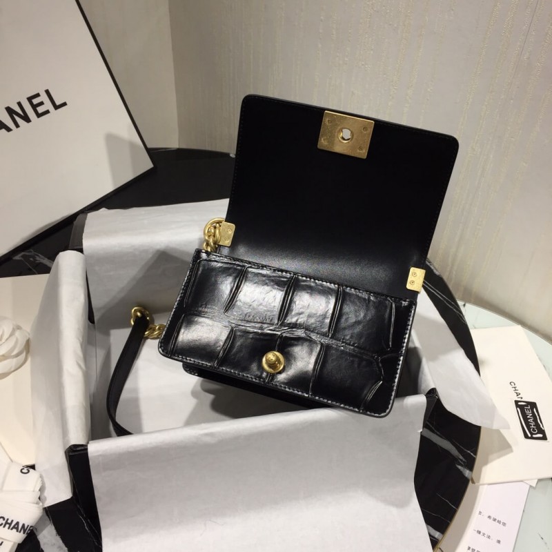 Replica Chanel Small Boy Chanel Handbag A67085 Gold