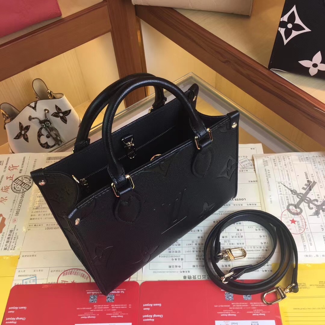 Replica Louis Vuitton Onthego Pm M45653 Black/Beige/Pink