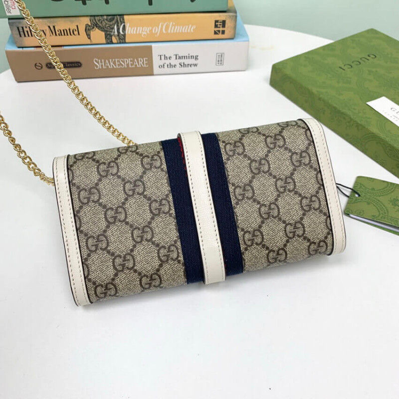 Replica Gucci Jackie 1961 Chain Wallet 652681 White