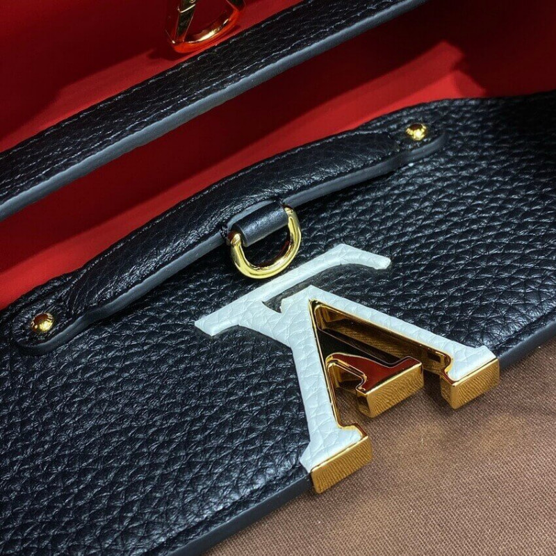 Replica Louis Vuitton Capucines Bb M59061 Noir/Rouge