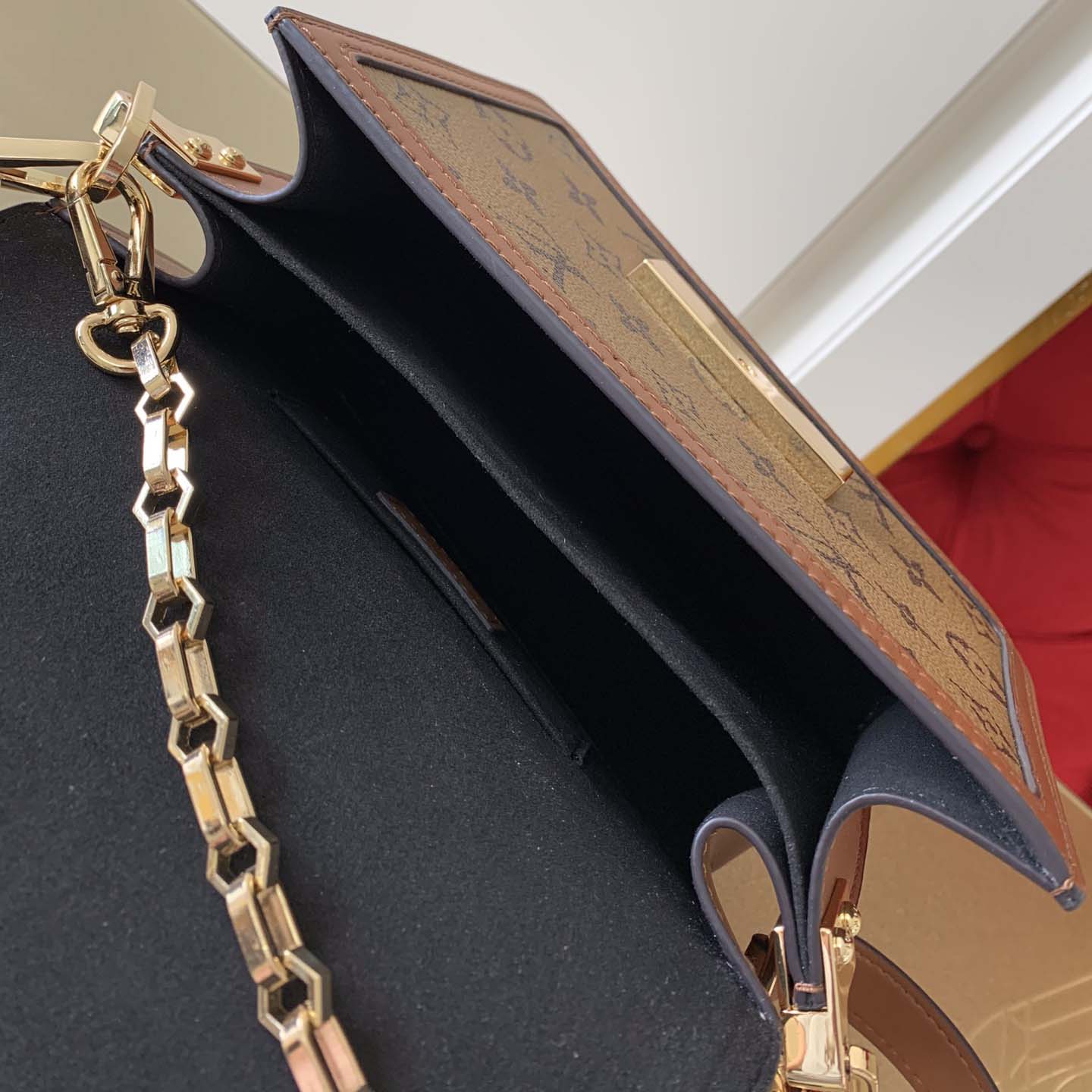 Replica Louis Vuitton Dauphine Mm/Mini Brown Mono