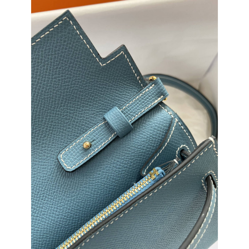 Replica Hermes Kelly Wallet To Go Woc 499041 Blue