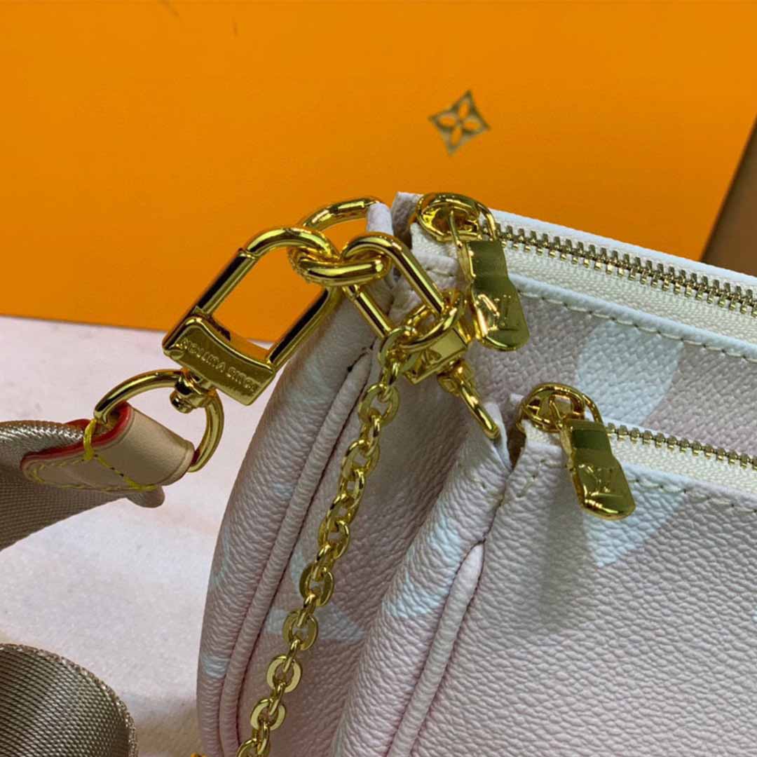 Replica Louis Vuitton Multi Pochette Accessoires-M57634 Pink/Blue