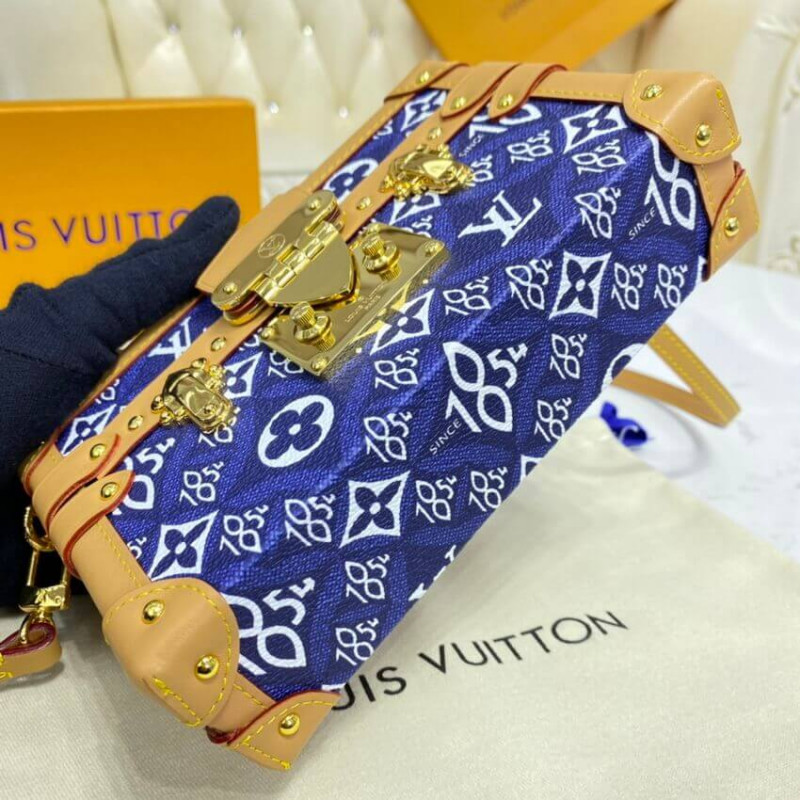 Replica Louis Vuitton Since 1854 Petite Malle M57212 Blue