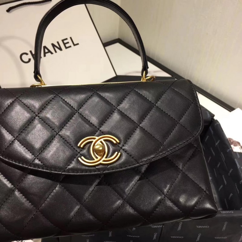 Replica Chanel Flap Bag With Top Handle As1174