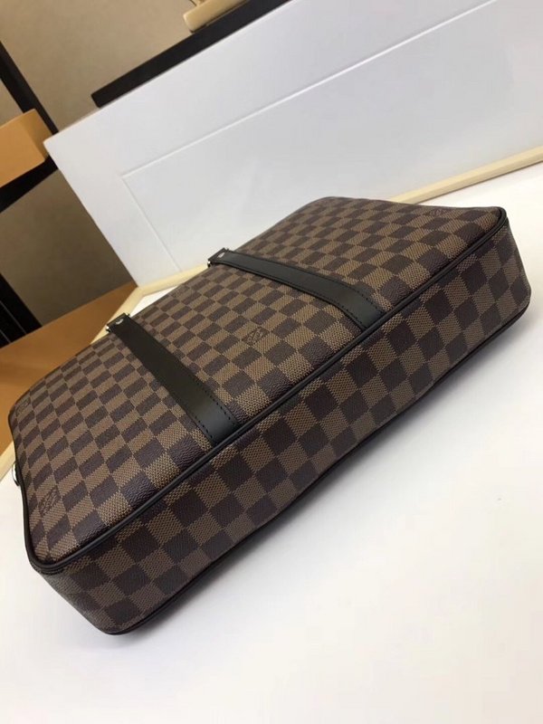 Replica Louis Vuitton Porte-Documents Voyage Pm N41466 Brown Plaid