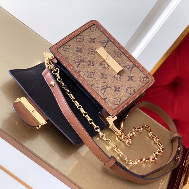 Replica Louis Vuitton Dauphine Mm/Mini Brown Mono