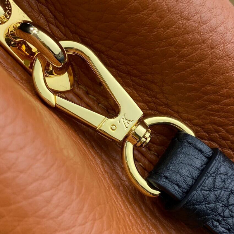 Replica Louis Vuitton Capucines Bb M59266 Gold/Noir