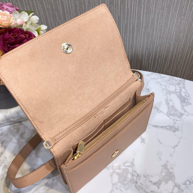 Replica Christian Dior 30 Montaigne 2-In-1 Pouch Grained Calfskin S2086