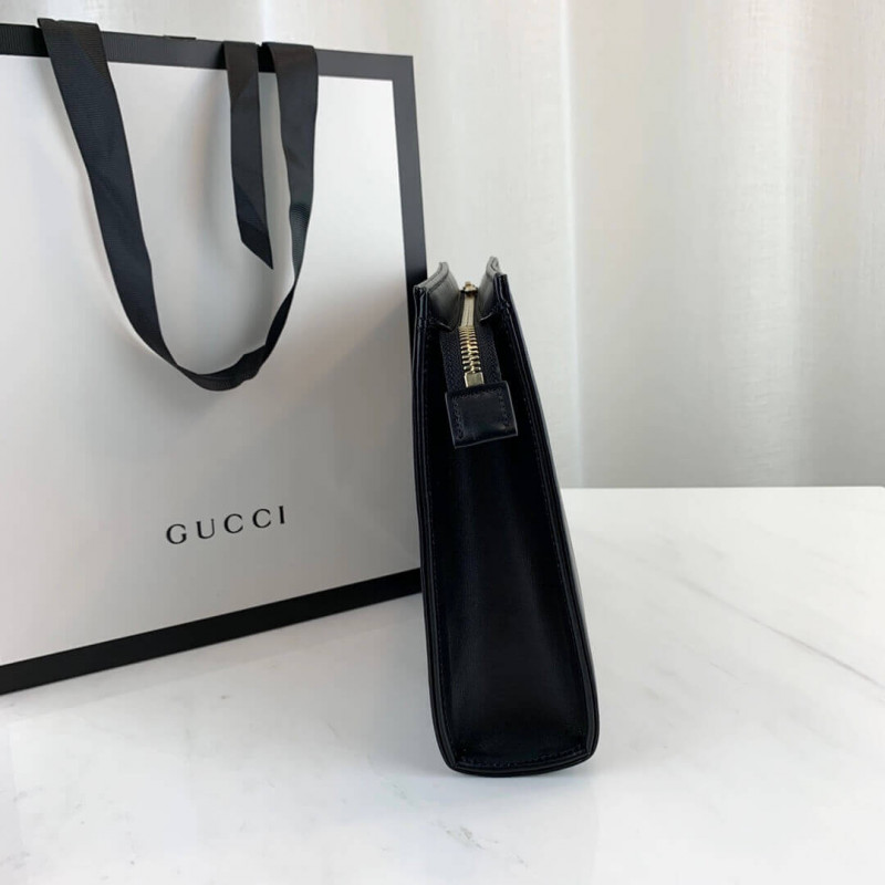 Replica Gucci 1955 Horsebit-Embellished Leather Pouch 621890