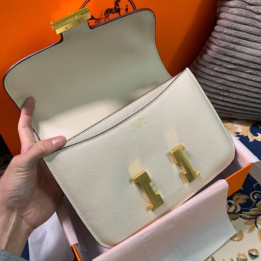 Replica Hermes Aaa-Constance Handbag 24Cm 19Cm Black/White/Pink