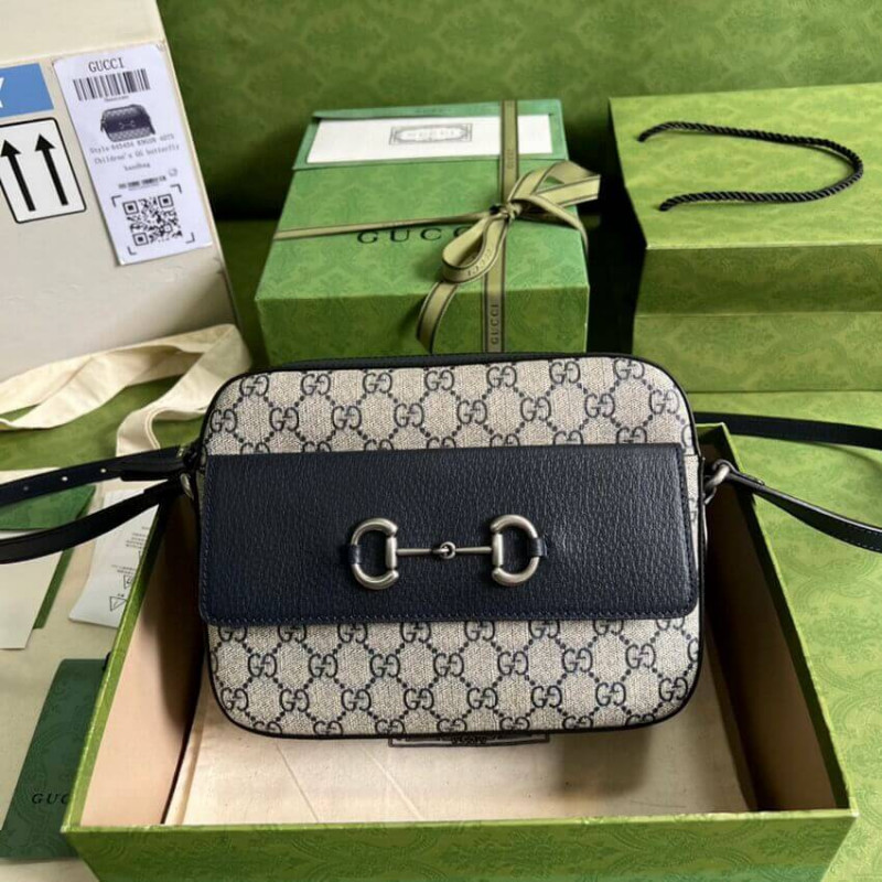 Replica Gucci Horsebit 1955 Small Bag In Blue 645454