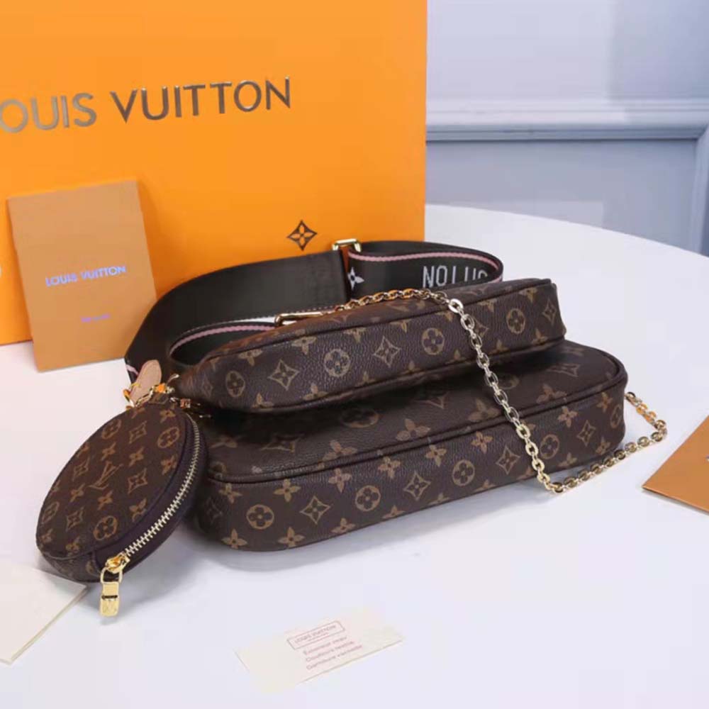 Replica Louis Vuitton Multi Pochette Accessoires-M44813 Green/Pink/Blue