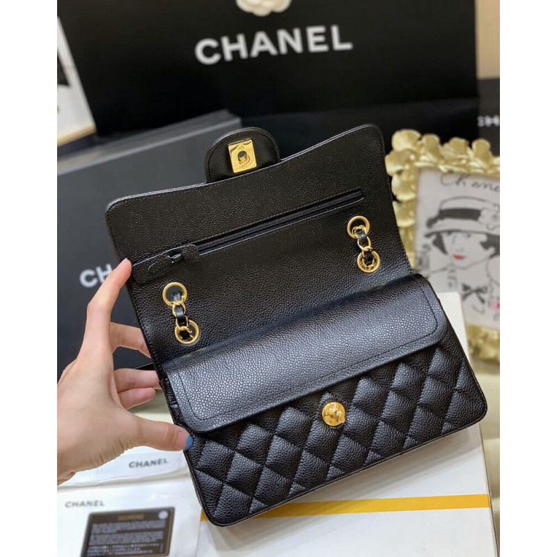 Replica Chanel Small Classic Double Flap Bag A01113 Caviar Calfskin