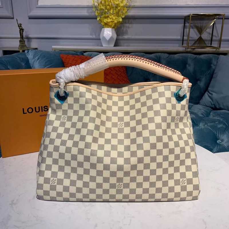 Replica Louis Vuitton Damier Azur Canvas Artsy Mm N40253
