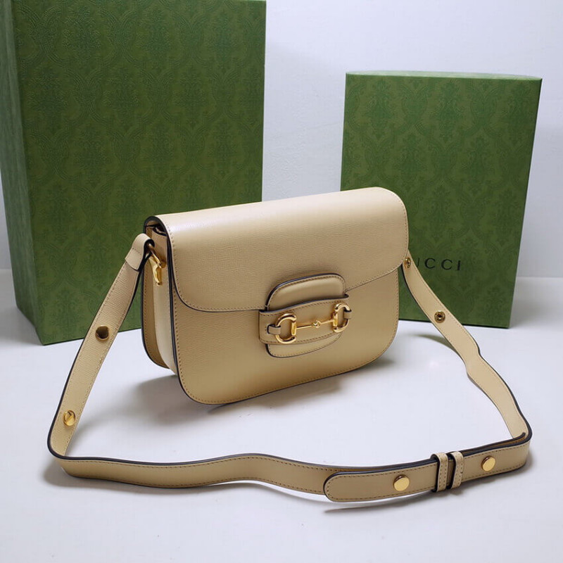 Replica Gucci 1955 Horsebit Leather Shoulder Bag 602204