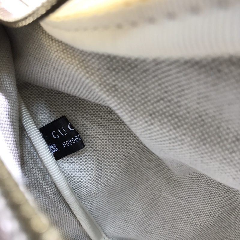 Replica Gucci Leather Belt Bag 493869 Black/White