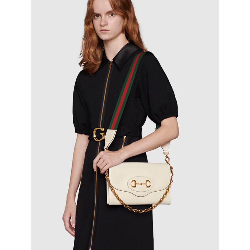 Replica Gucci Horsebit 1955 Leather Small Bag 677286