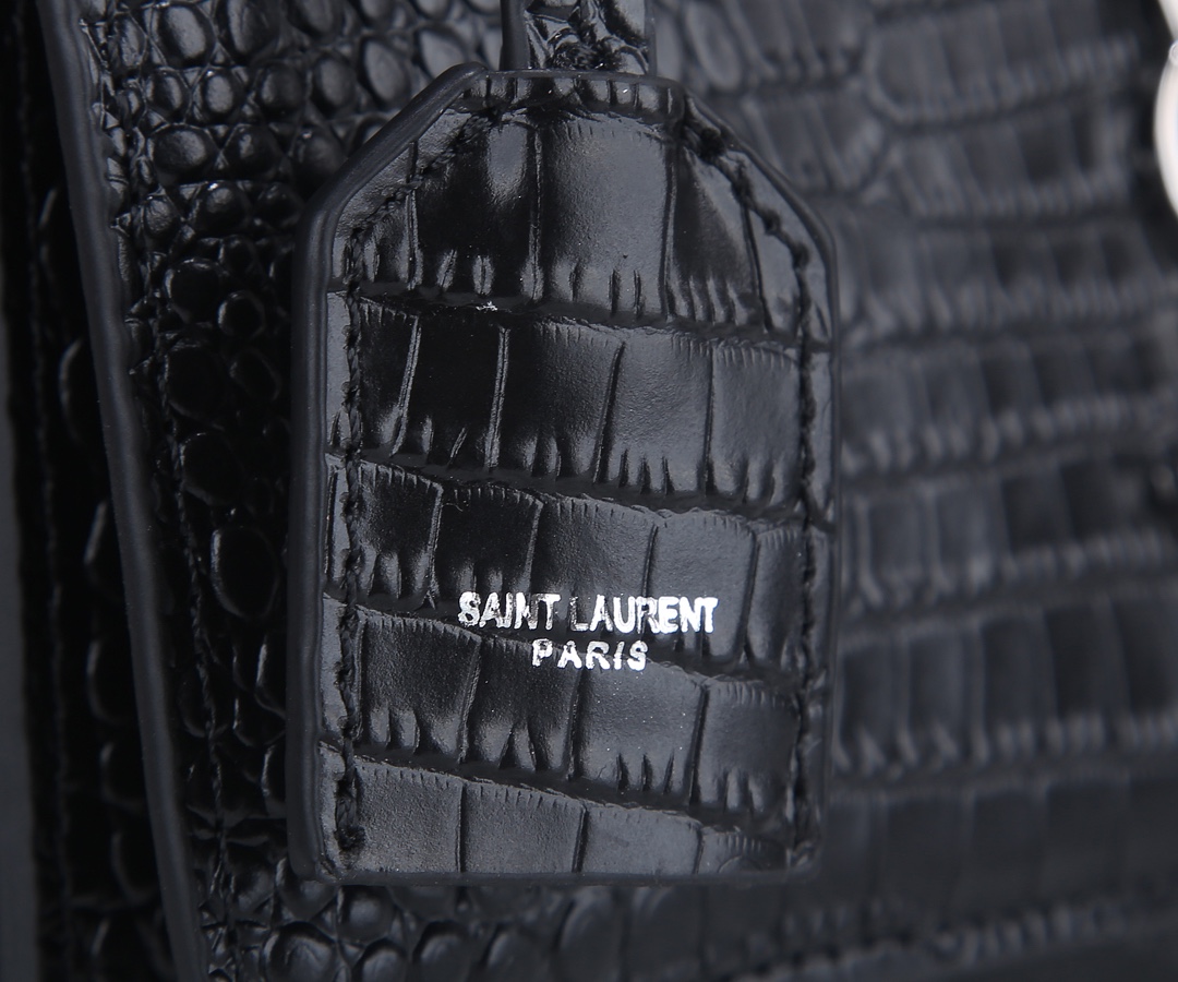 Replica Ysl Sunset Medium In Crocodile Embossed Shiny Leather 1737