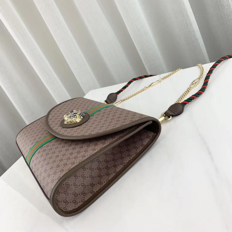 Replica Gucci Rajah Medium Shoulder Bag 564697 Coffee
