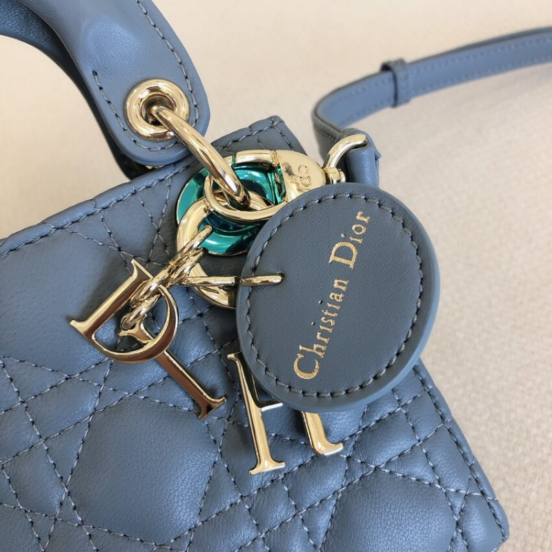 Replica Christian Dior Micro Lady Dior Bag Cannage Lambskin S0856