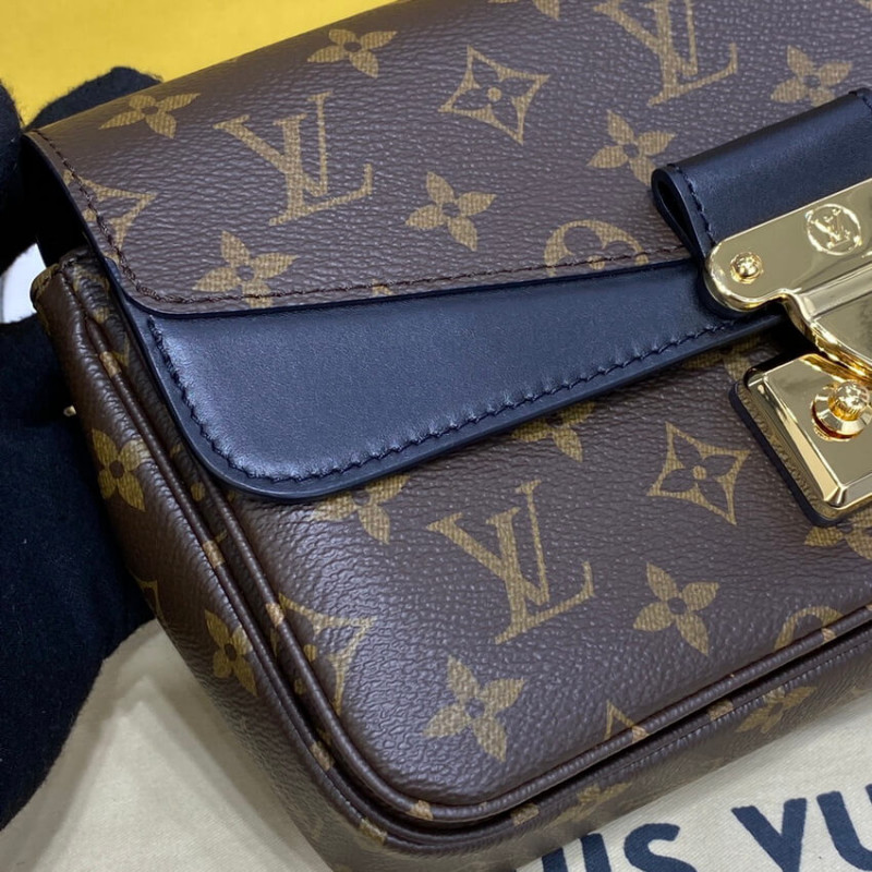 Replica Louis Vuitton Monogram Leather Marceau Should Bag M46126 M46127