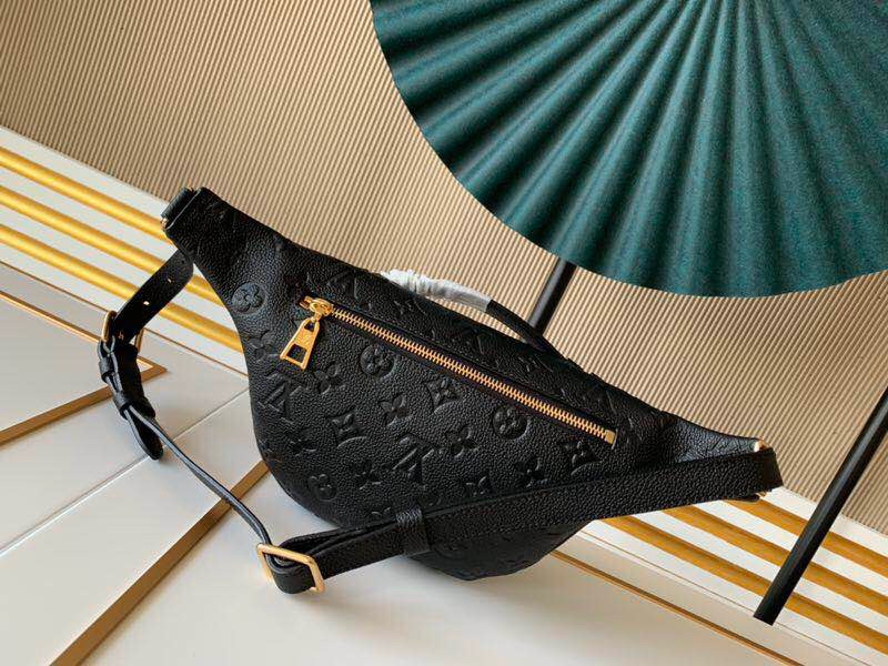 Replica Louis Vuitton Aaa-Monogram Empreinte Bumbag Black/Beige
