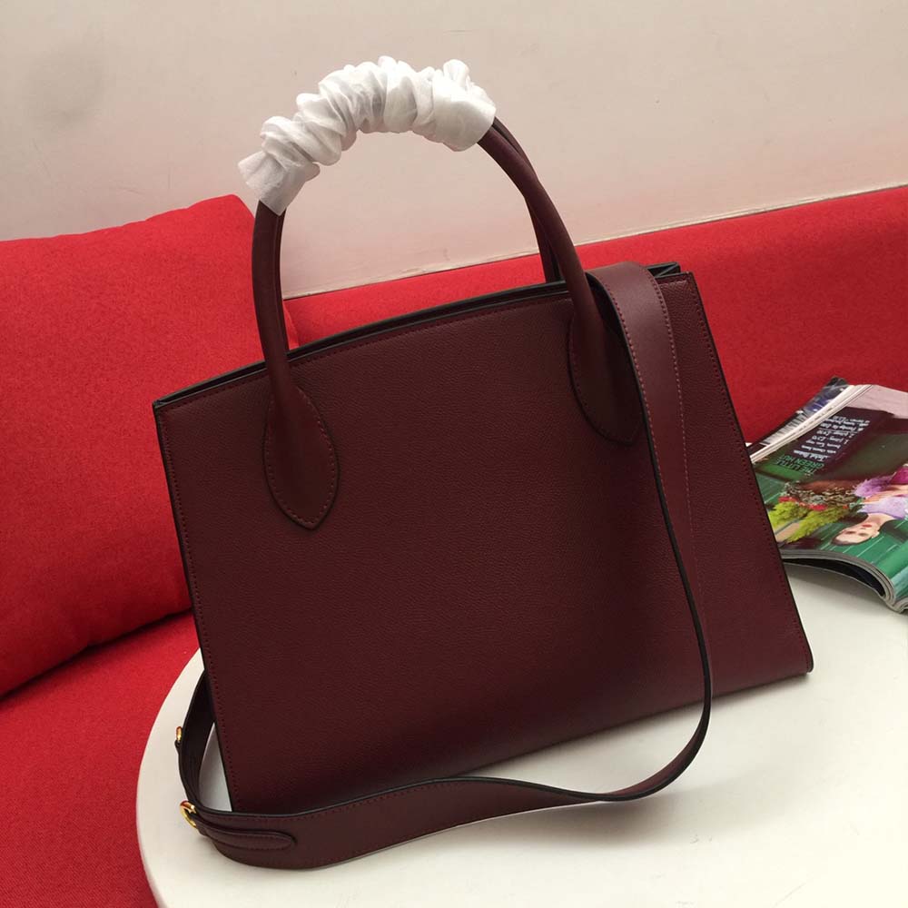 Replica Prada Medium Saffiano Leather Monochrome Bag 1Ba155(66158) Wine