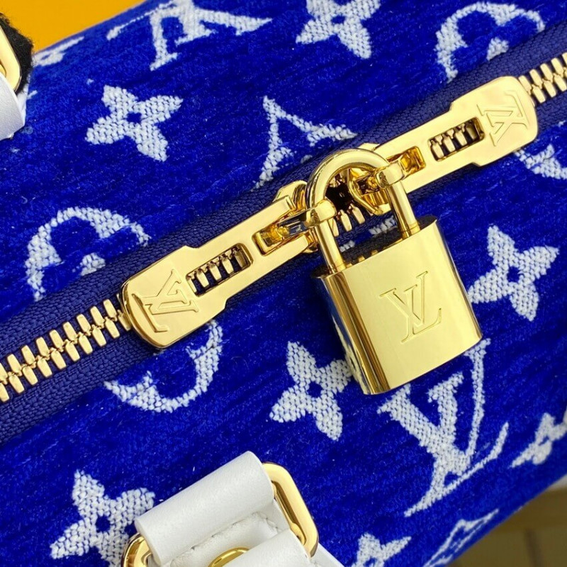 Replica Louis Vuitton Monogram Jacquard Velvet Speedy Bandouliere 20 M20751