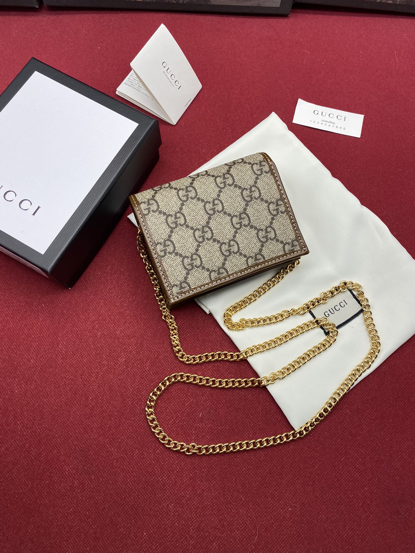 Replica Gucci Horsebit 1955 Card Case Wallet 621887
