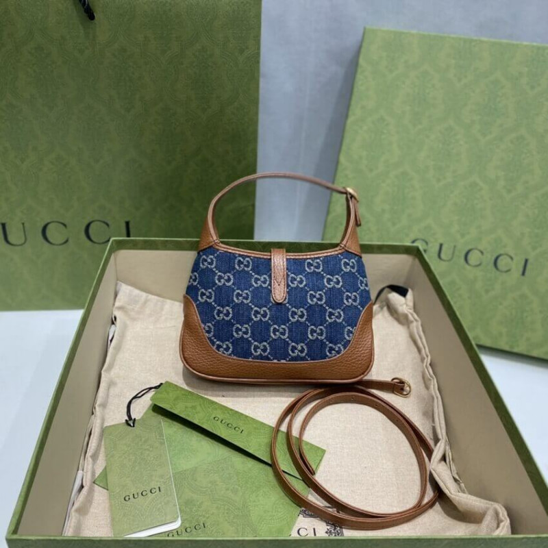 Replica Gucci Denim Jackie 1961 Mini Shoulder Bag 637092