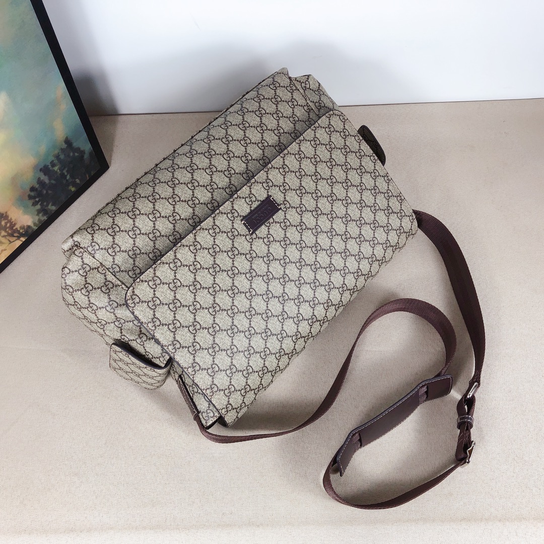 Replica Gucci Gg Plus Diaper Bag Black/Grey 211131