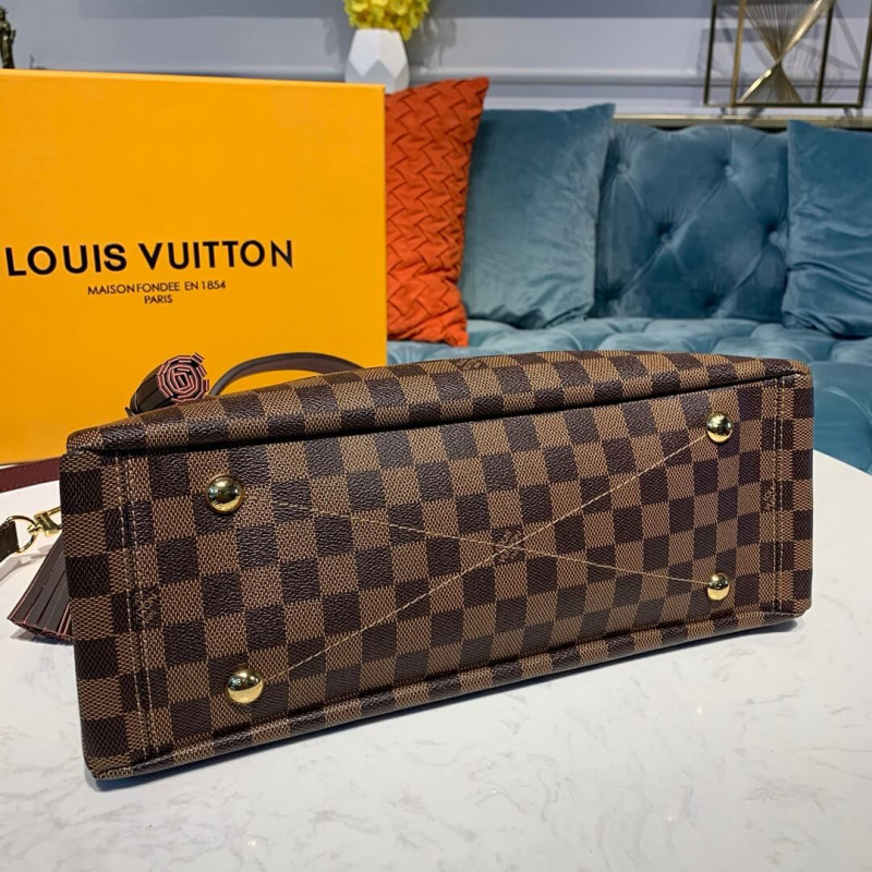 Replica Louis Vuitton Damier Ebene Canvas Lymington N40023