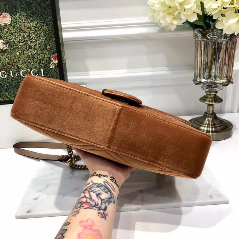 Replica Gucci Gg Marmont Medium Velvet Shoulder Bag 443496
